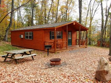 double wide cabin with front porch