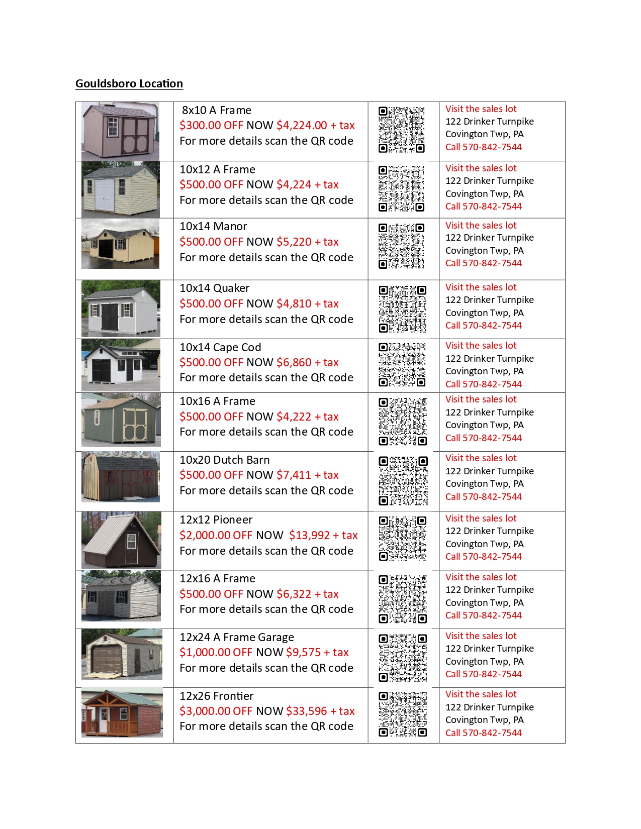 Discounted Fair Sheds PDF page 1