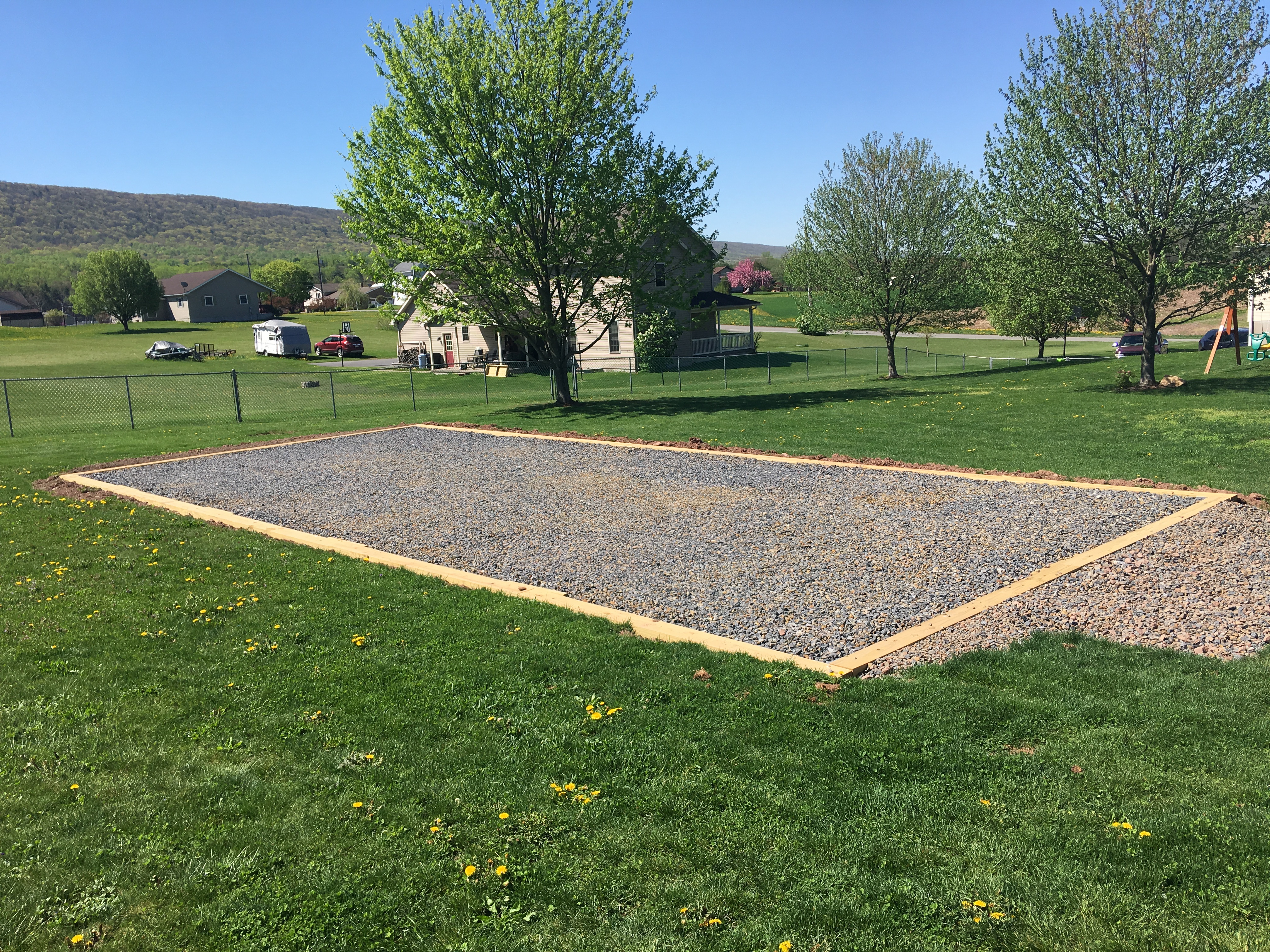 An example of a shed pad