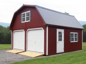 gambrel story garage garages 20x20 rocky mountain sheds