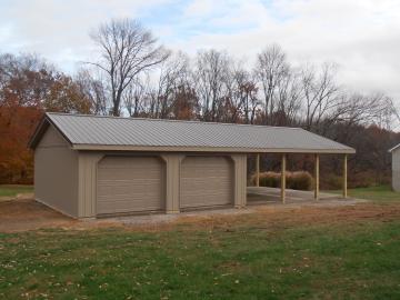  2 bay brown with porch