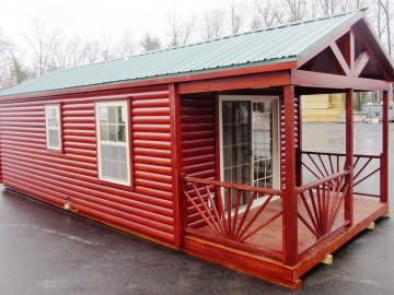 cabin and porch