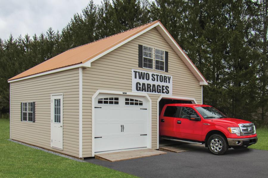 2-Story Double Wide Garage