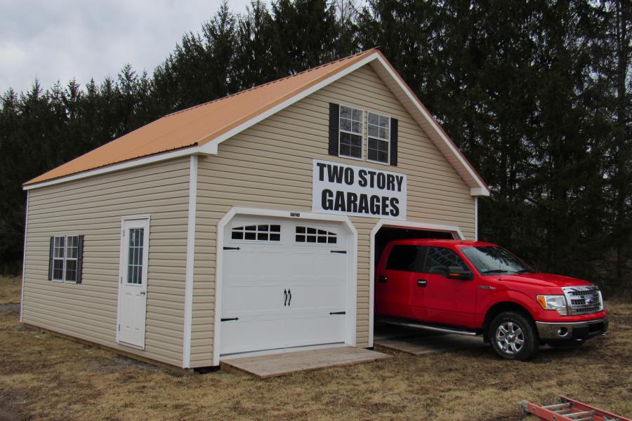 24x24  2 car garage