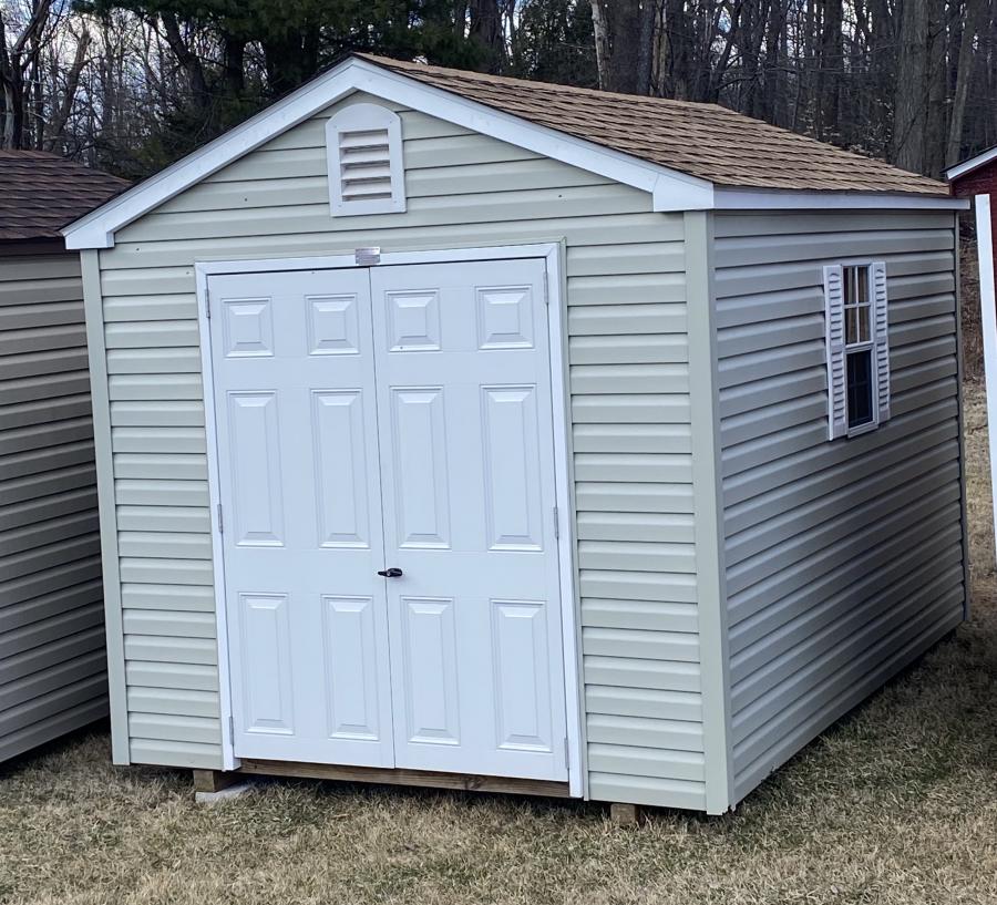 8x12 Vinyl A-Frame Shed