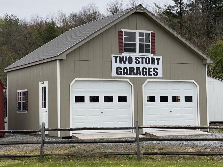 24x24 2 Story A Frame Garage