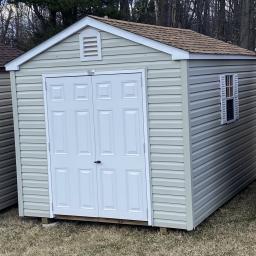 8x12 Vinyl A-Frame Shed