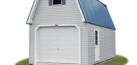 1 car 2 story garage