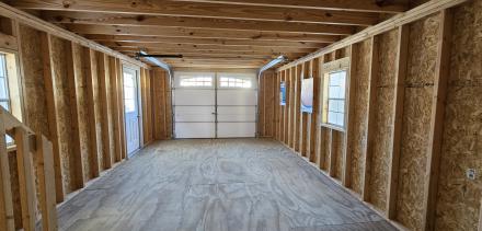 1 car 2 story garage