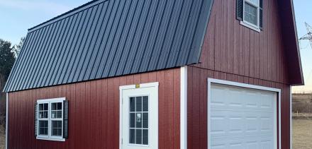 1 car 2 story garage