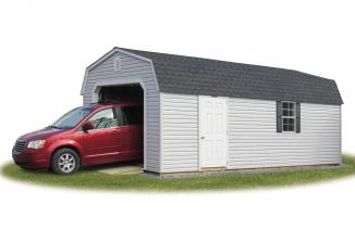 1 car garage with car