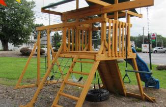 Model #1602 Wooden Swing Set