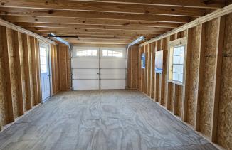 1 car 2 story garage