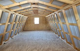 1 car 2 story garage