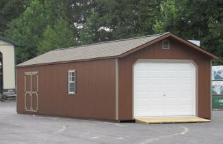 1 car garage with car