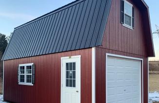 1 car 2 story garage